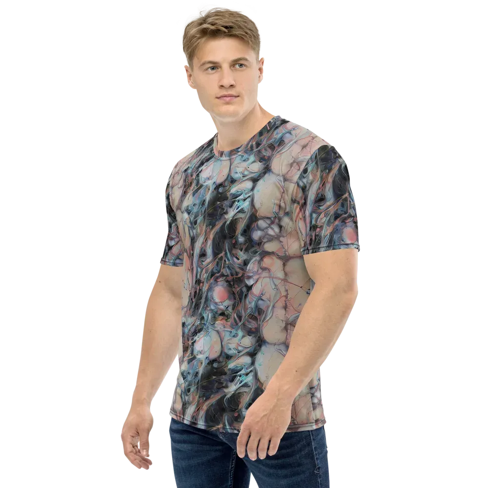 Daydream Cascade on Men's Crew Neck T-Shirt — Left