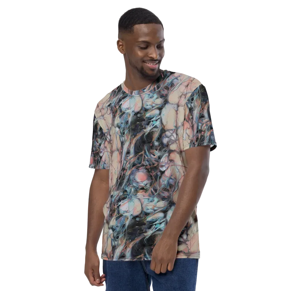 Daydream Cascade on Men's Crew Neck T-Shirt — Left