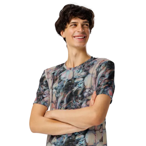 Daydream Cascade on a Men's Crew Neck T-Shirt