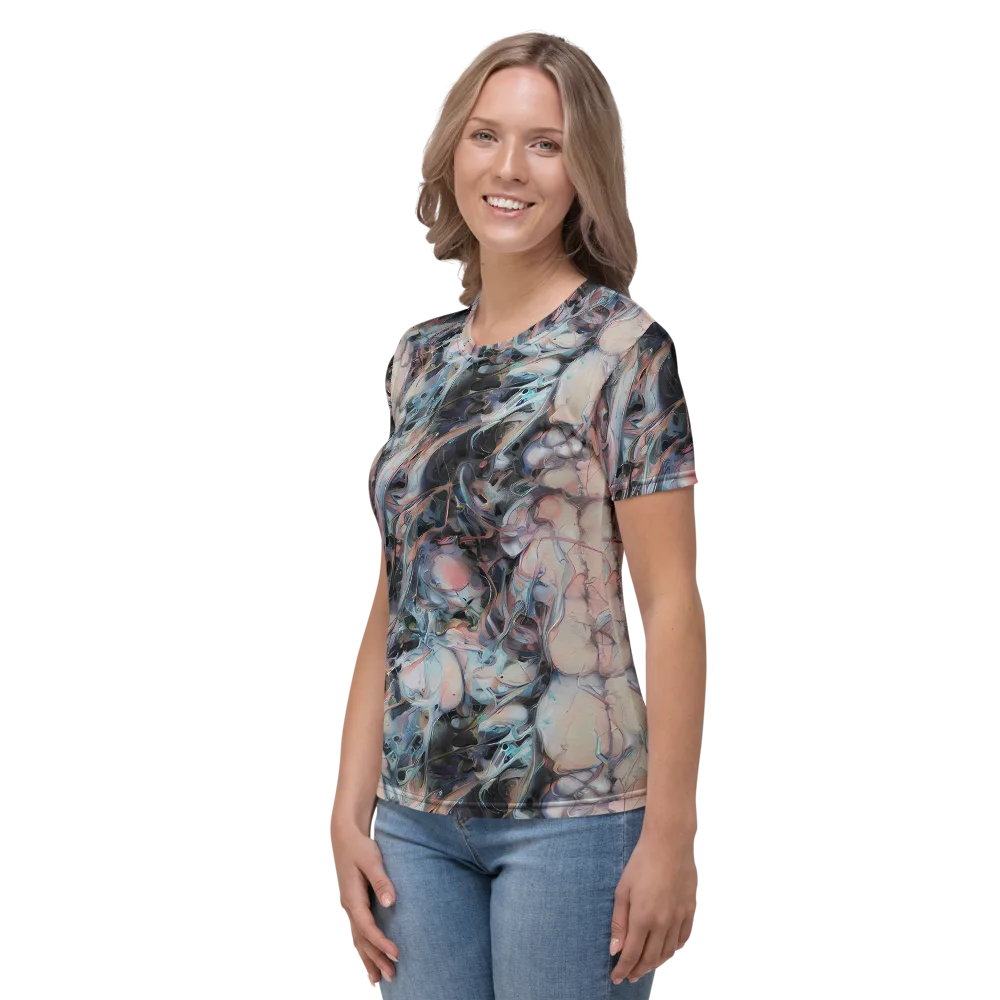 Daydream Cascade on Women's Crew Neck T-Shirt — Left