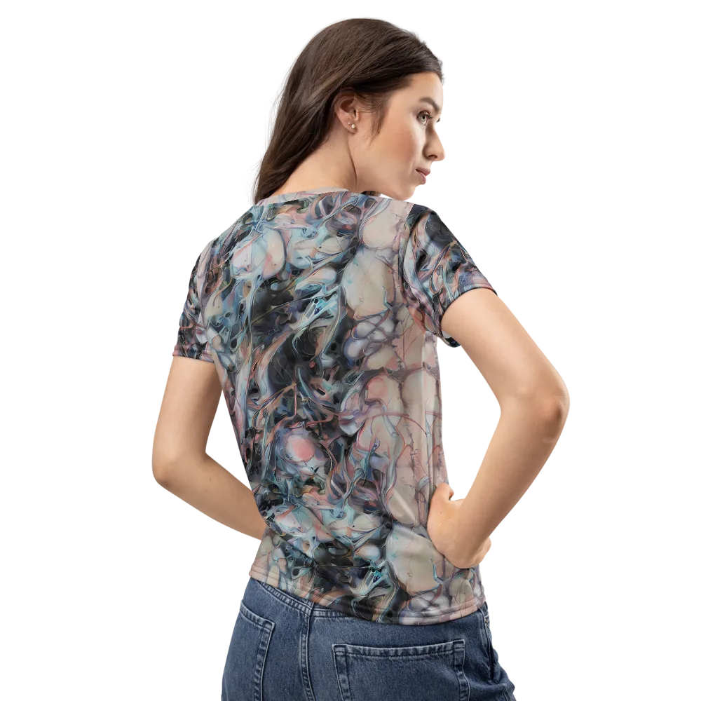 Daydream Cascade on Women's Crew Neck T-Shirt — Back