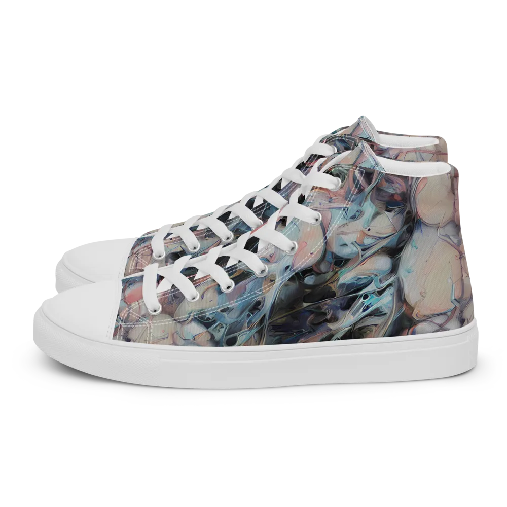 Daydream Cascade on Women's High Top Canvas Shoes — Left