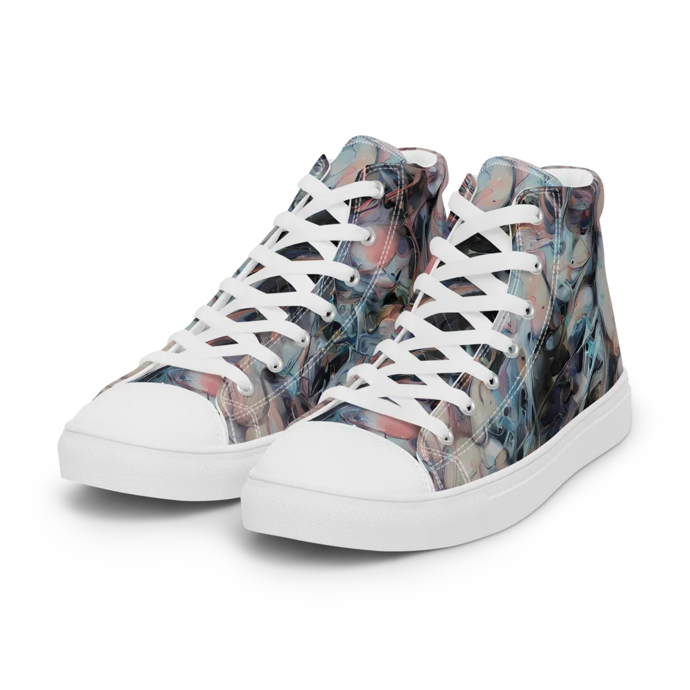 Daydream Cascade on Women's High Top Canvas Shoes — Left Front