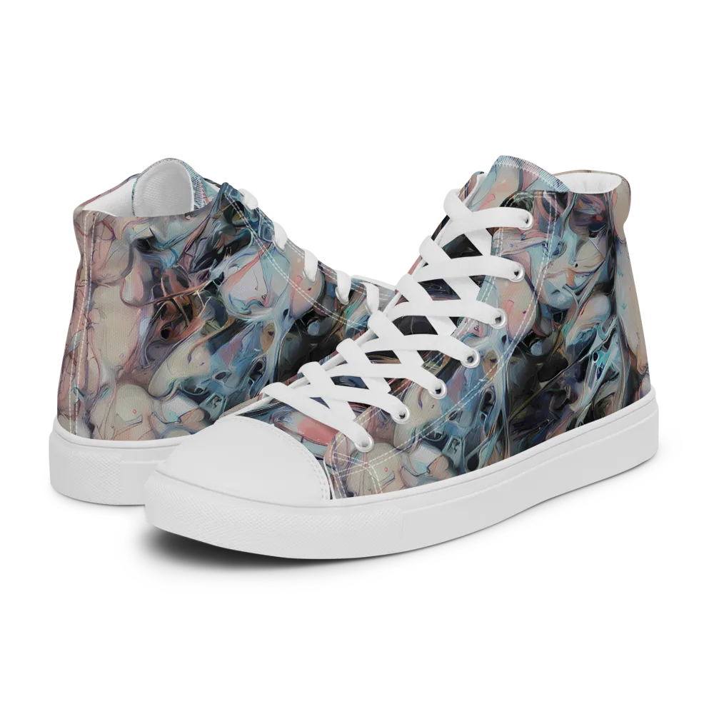 Daydream Cascade on Women's High Top Canvas Shoes — Left