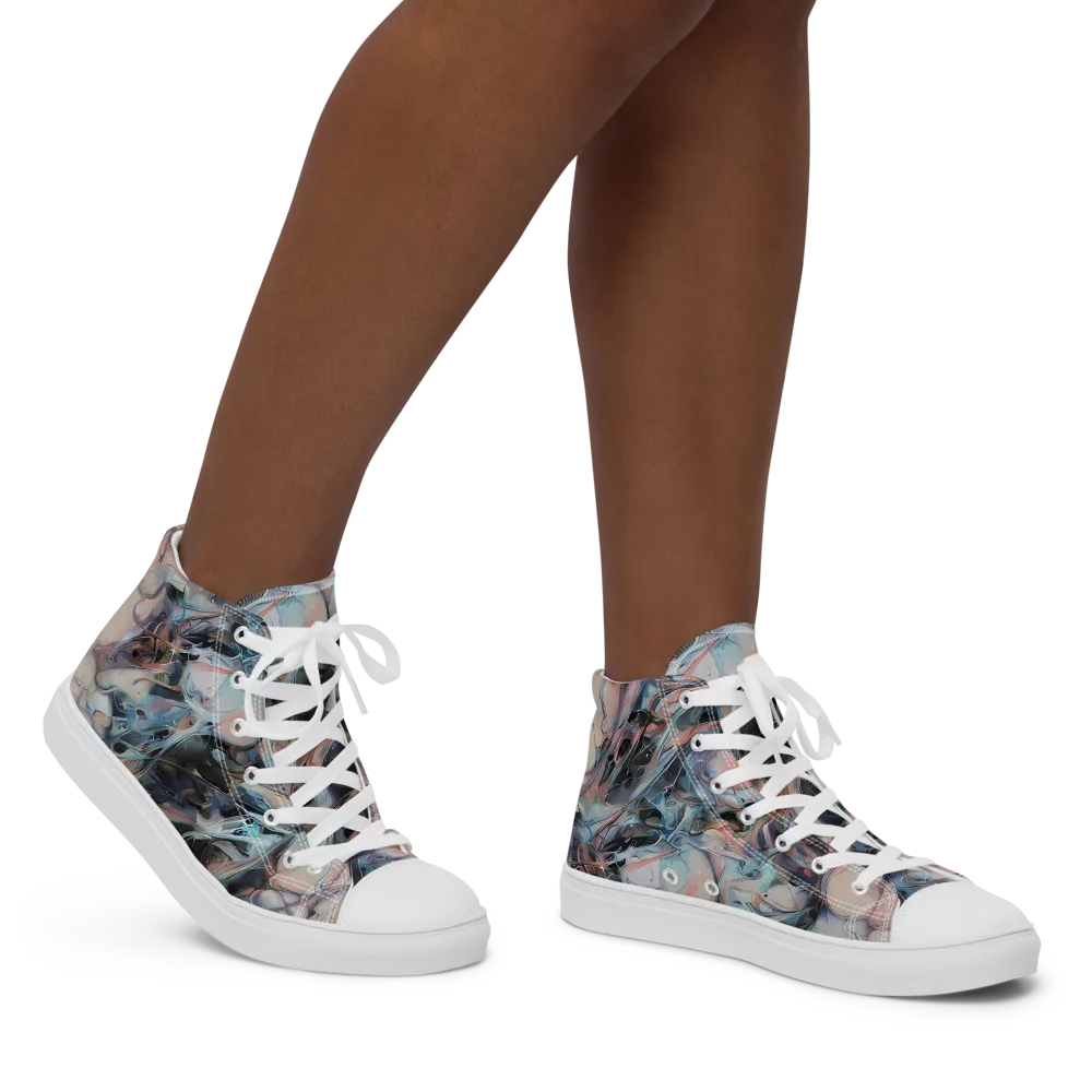 Daydream Cascade on Women's High Top Canvas Shoes — Right