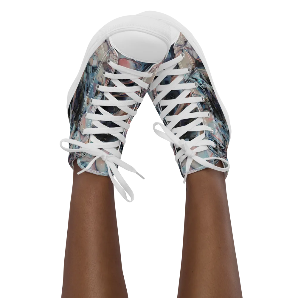Daydream Cascade on Women's High Top Canvas Shoes — Front