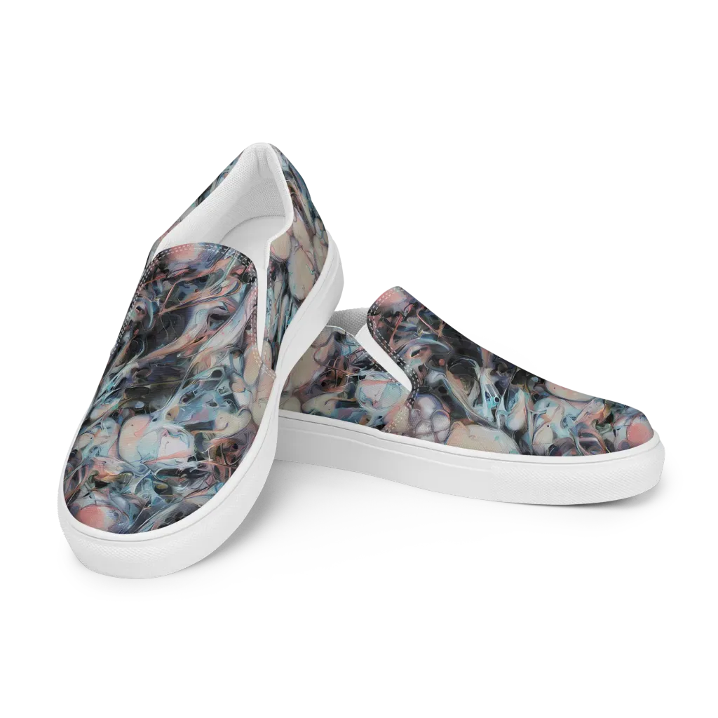 Daydream Cascade on Men's Slip-On Canvas Shoes — Left Front