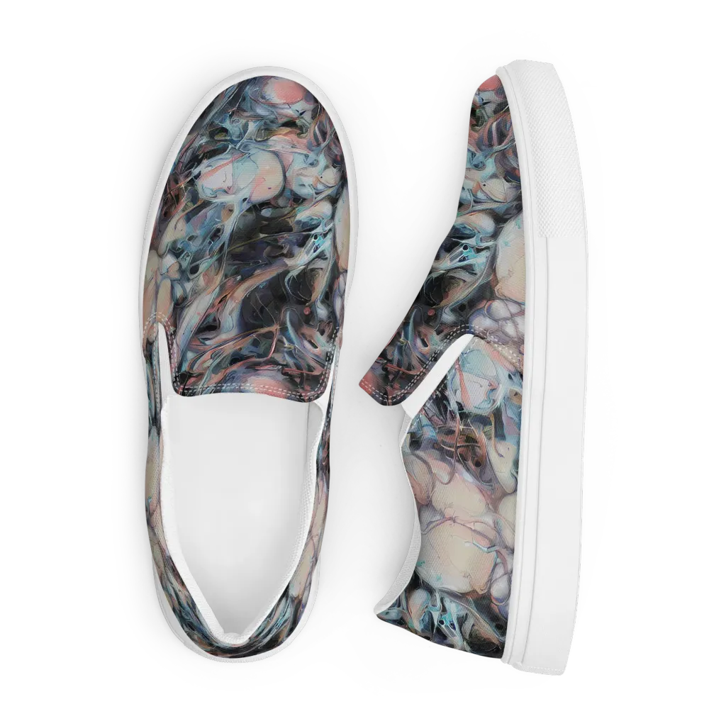 Daydream Cascade on Men's Slip-On Canvas Shoes — Front
