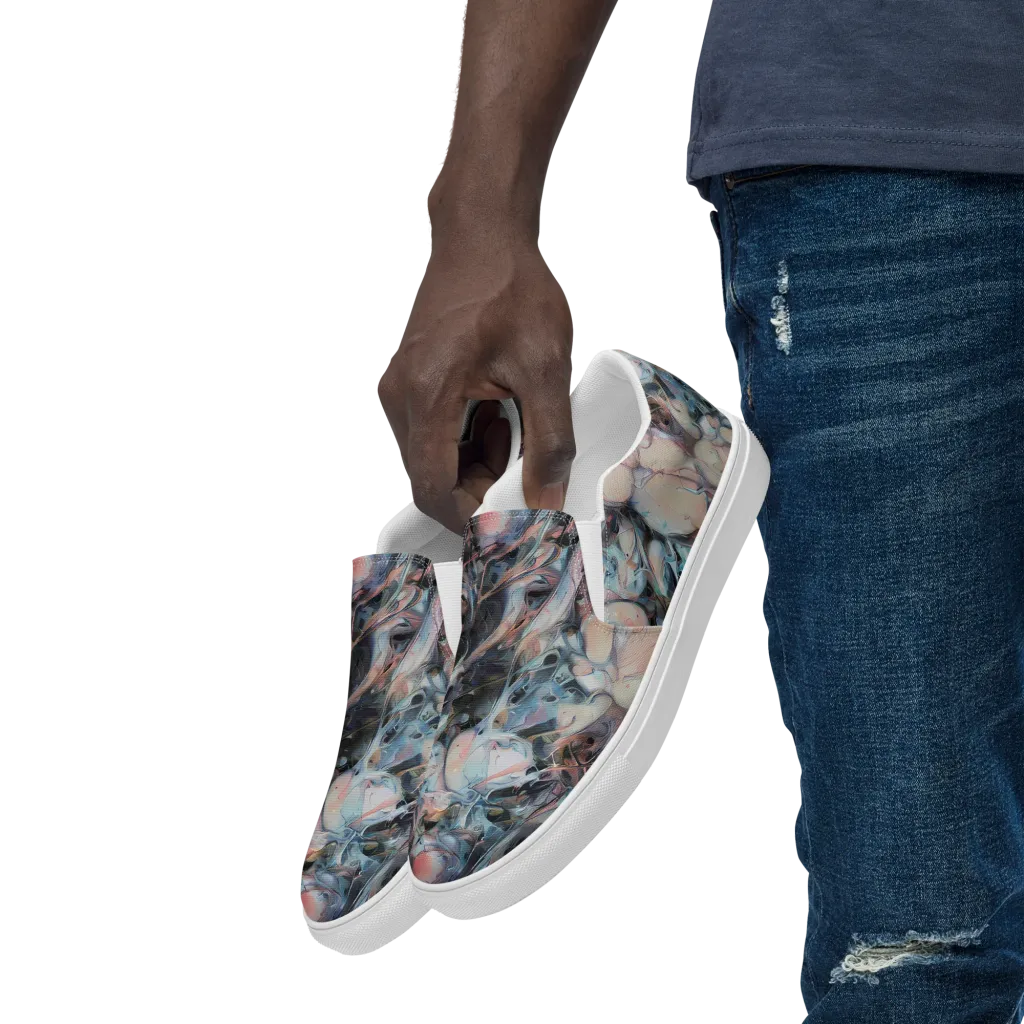 Daydream Cascade on Men's Slip-On Canvas Shoes — Left Front