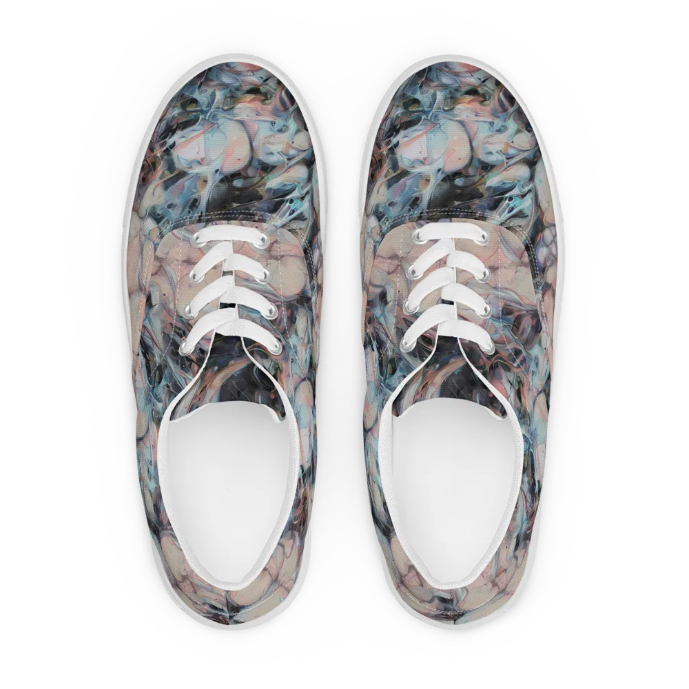 Daydream Cascade on Men's Lace-Up Canvas Shoes — Front