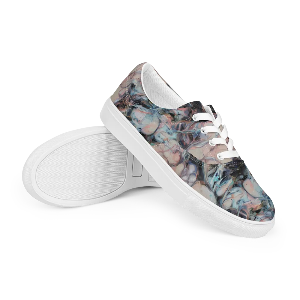 Daydream Cascade on Men's Lace-Up Canvas Shoes — Right Front