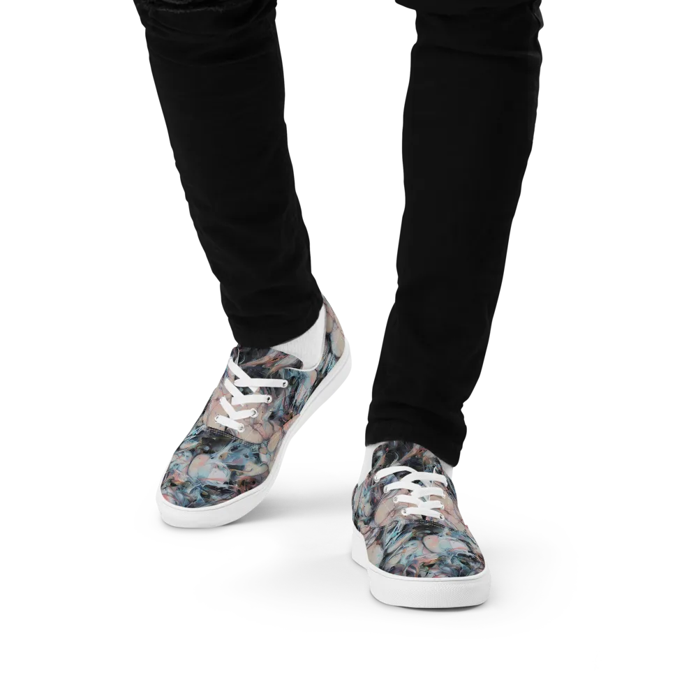 Daydream Cascade on Men's Lace-Up Canvas Shoes — Front