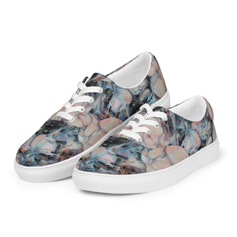 Daydream Cascade on Men's Lace-Up Canvas Shoes — Left Front