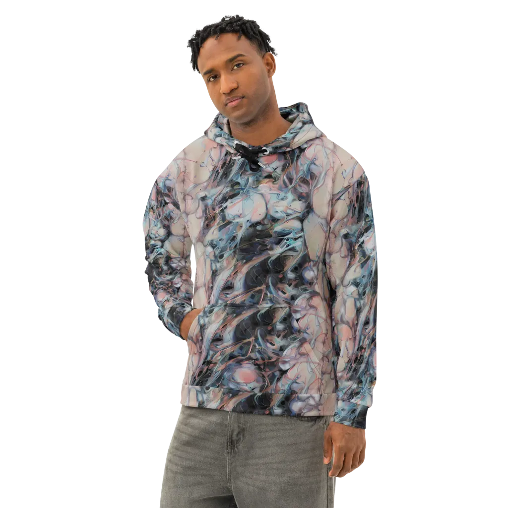 Daydream Cascade on Cotton Hoodie — Left Front
