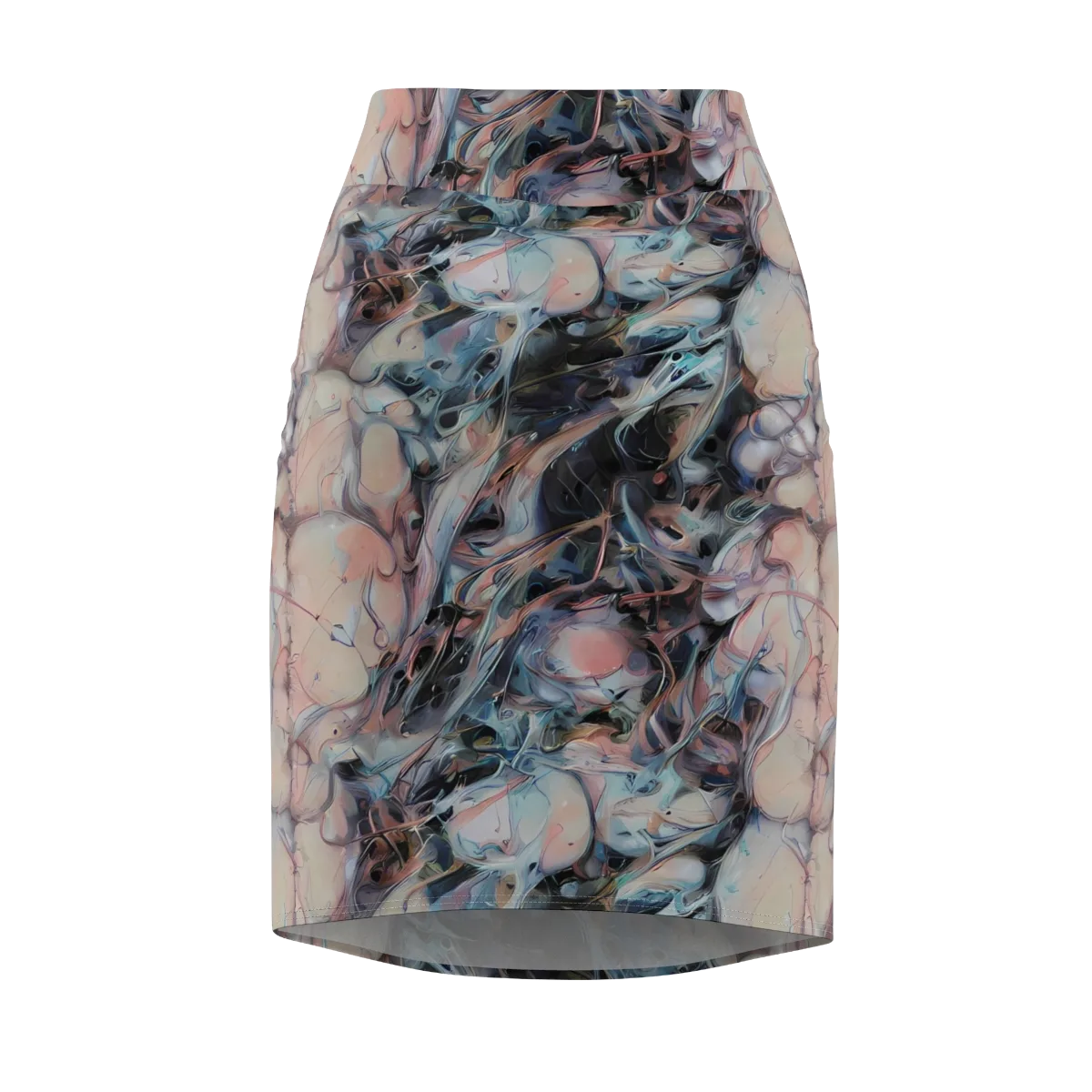 Daydream Cascade on Pencil Skirt — Front