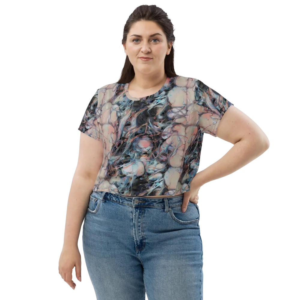 Daydream Cascade on Crop Tee — Front