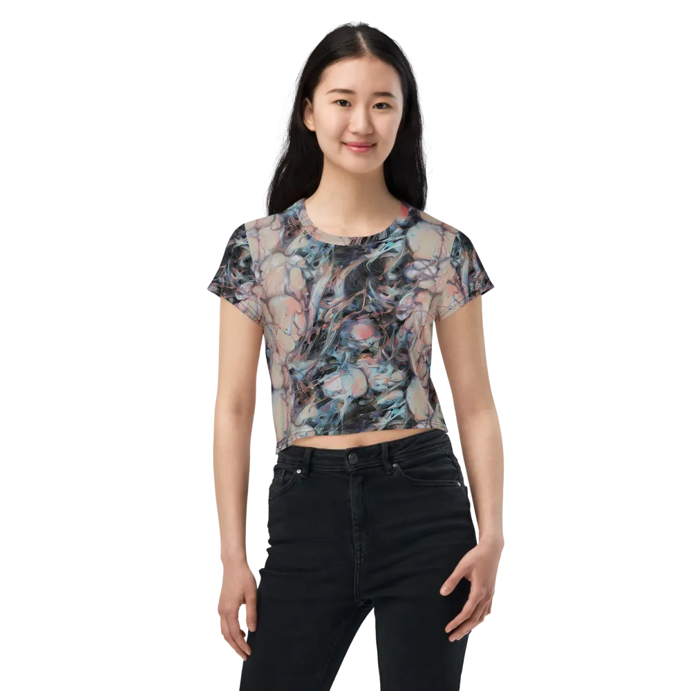 Daydream Cascade on Crop Tee — Front