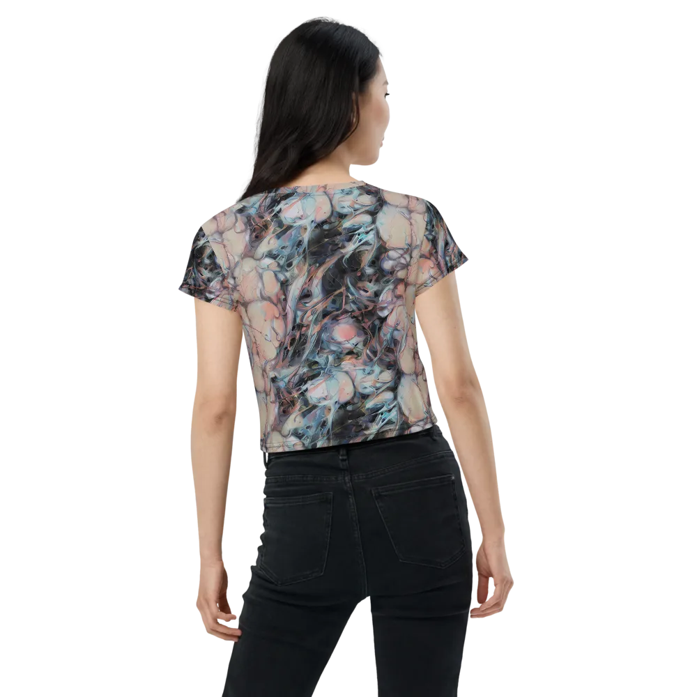 Daydream Cascade on Crop Tee — Back