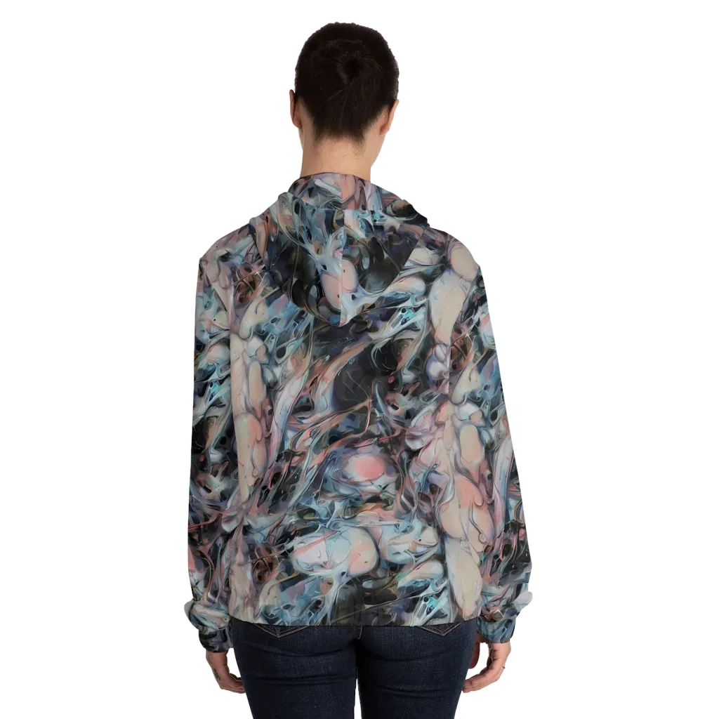 Daydream Cascade on Women's Full-Zip Hoodie — Back On Person