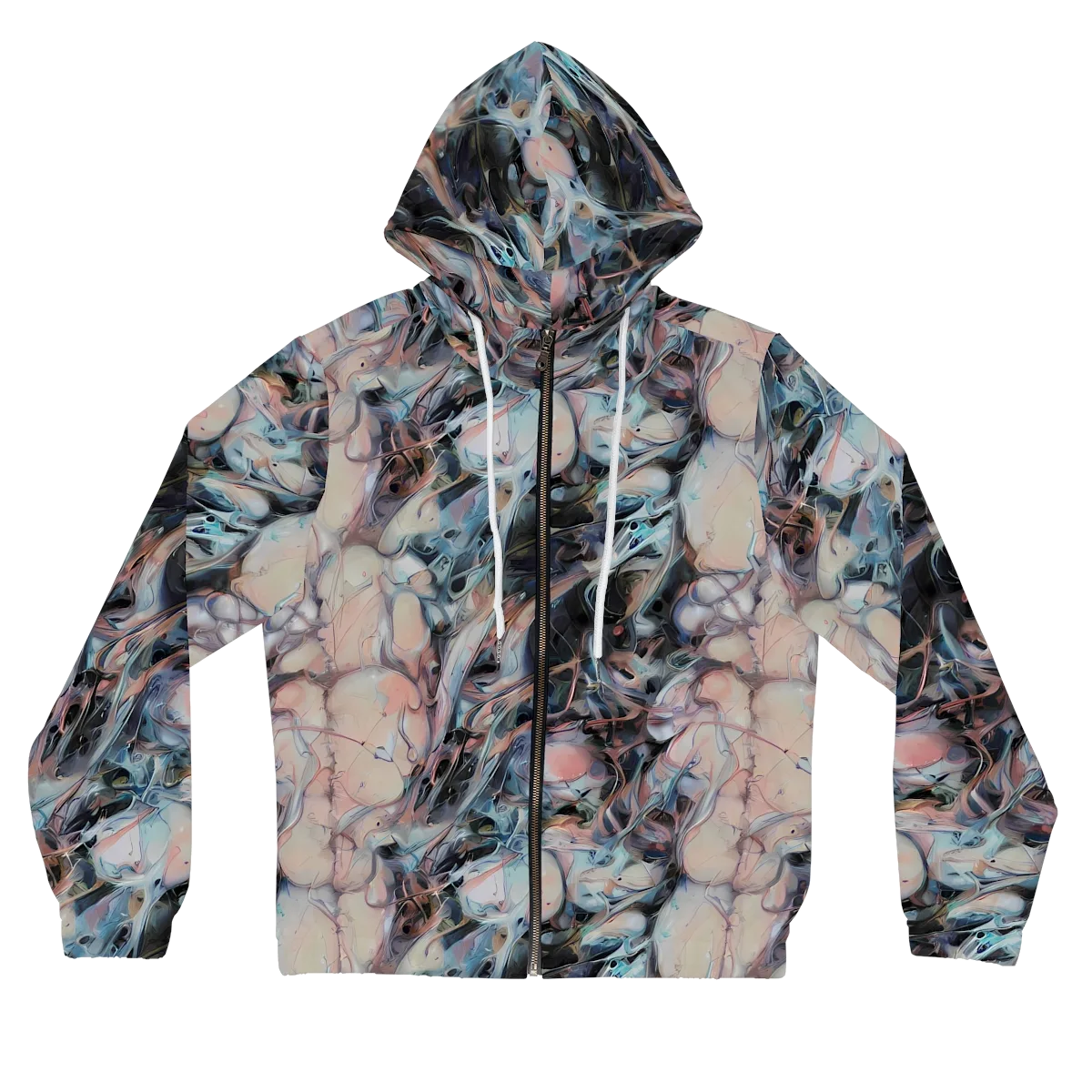 Daydream Cascade on Women's Full-Zip Hoodie — Front