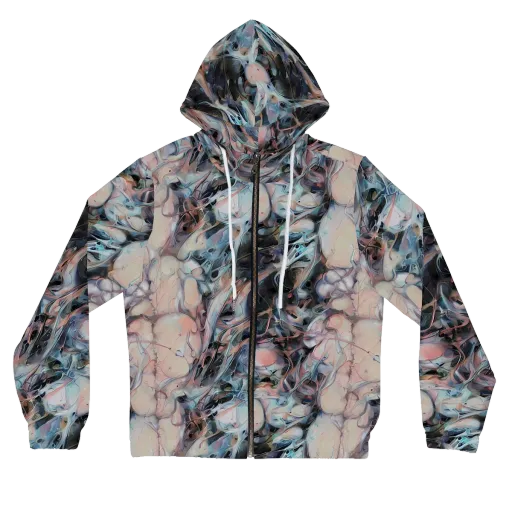 Daydream Cascade on a Women's Full-Zip Hoodie