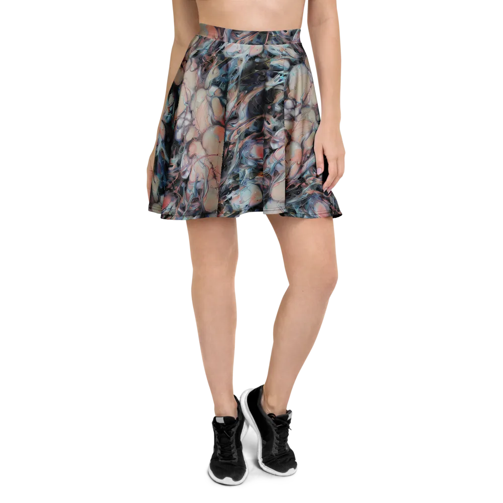 Daydream Cascade on Skater Skirt — Front