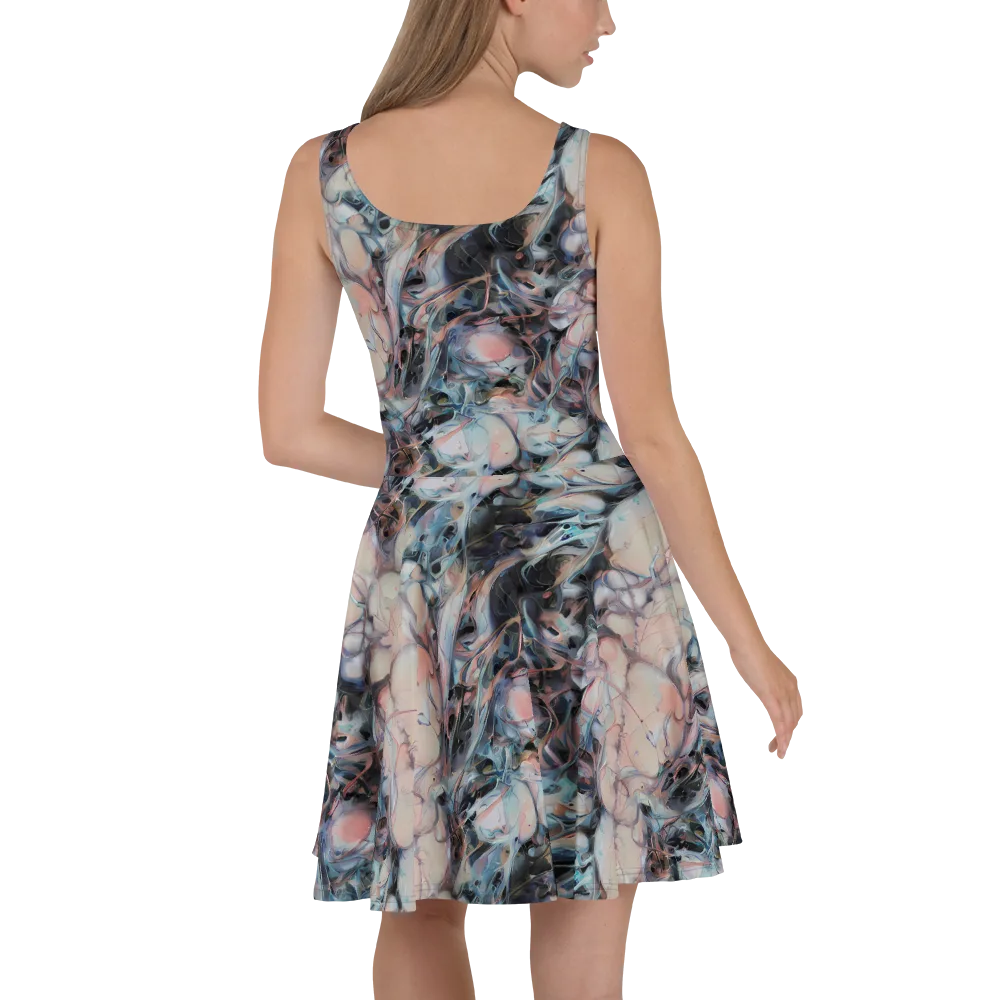 Daydream Cascade on Skater Dress — Back