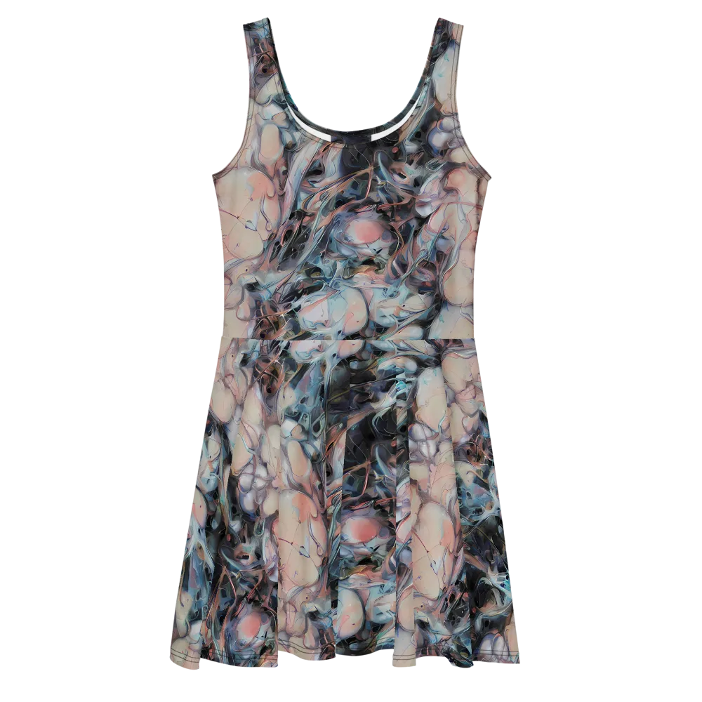 Daydream Cascade on Skater Dress — Front
