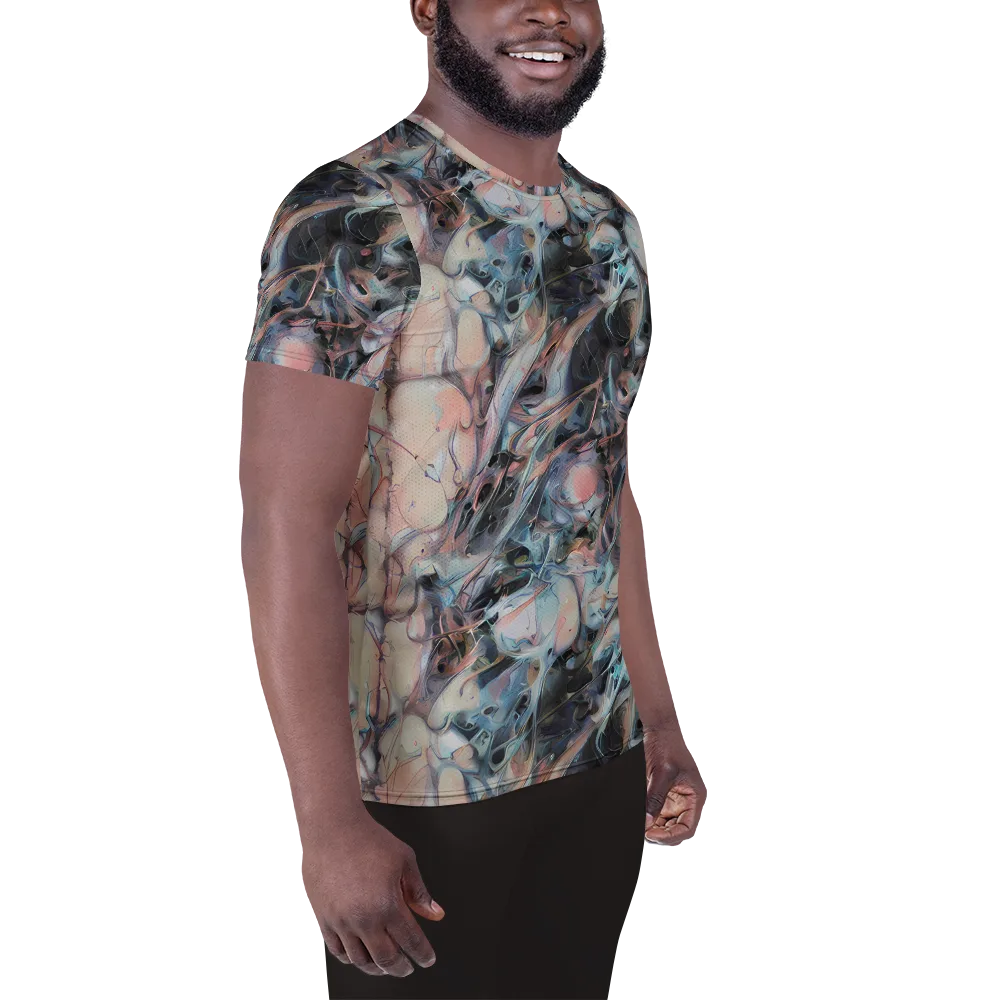 Daydream Cascade on Men's Athletic T-Shirt — Right