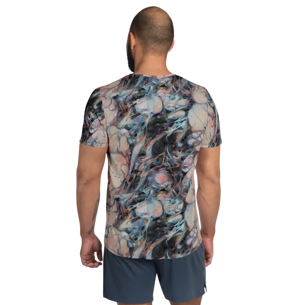 Daydream Cascade on Men's Athletic T-Shirt — Back