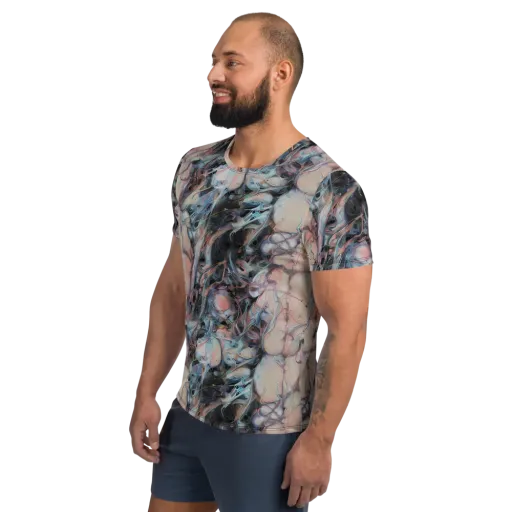 Daydream Cascade on a Men's Athletic T-Shirt
