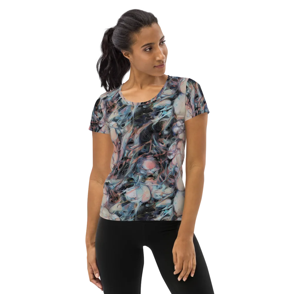 Daydream Cascade on Women's Athletic T-Shirt — Front