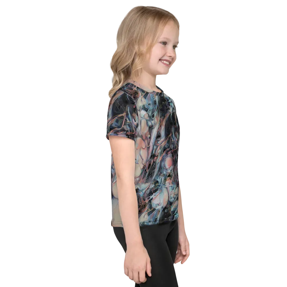 Daydream Cascade on Kids Crew Neck T-Shirt — Right