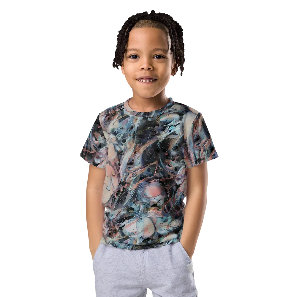 Daydream Cascade on Kids Crew Neck T-Shirt — Front
