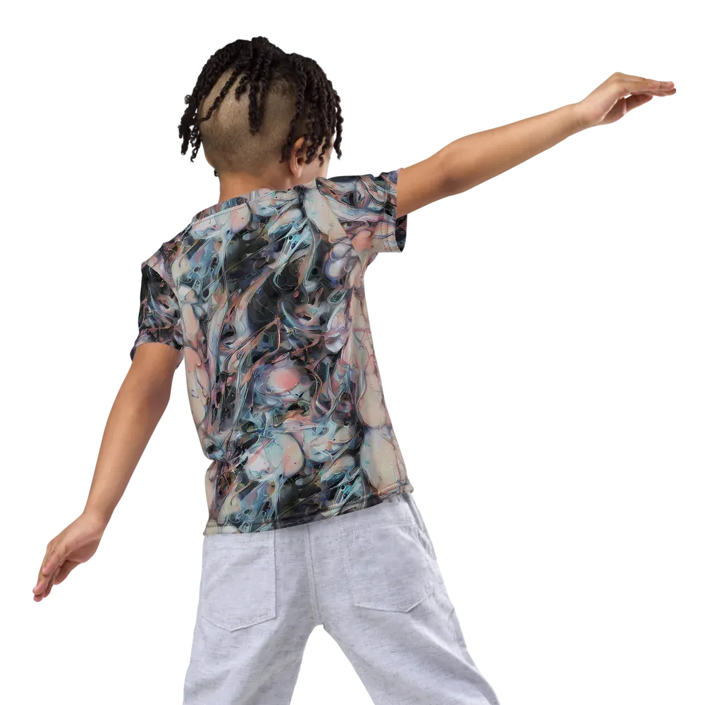 Daydream Cascade on Kids Crew Neck T-Shirt — Back