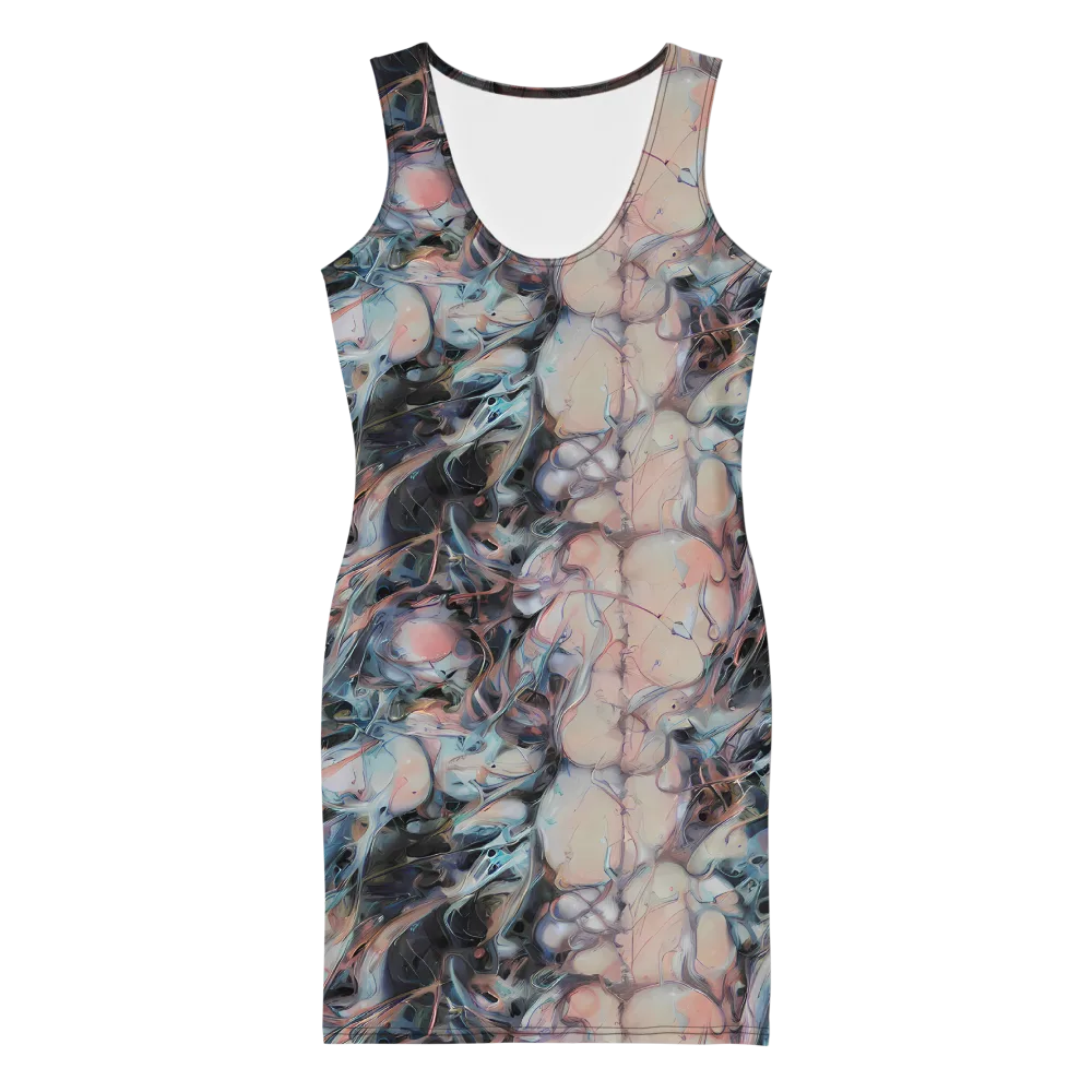 Daydream Cascade on Bodycon Dress — Front