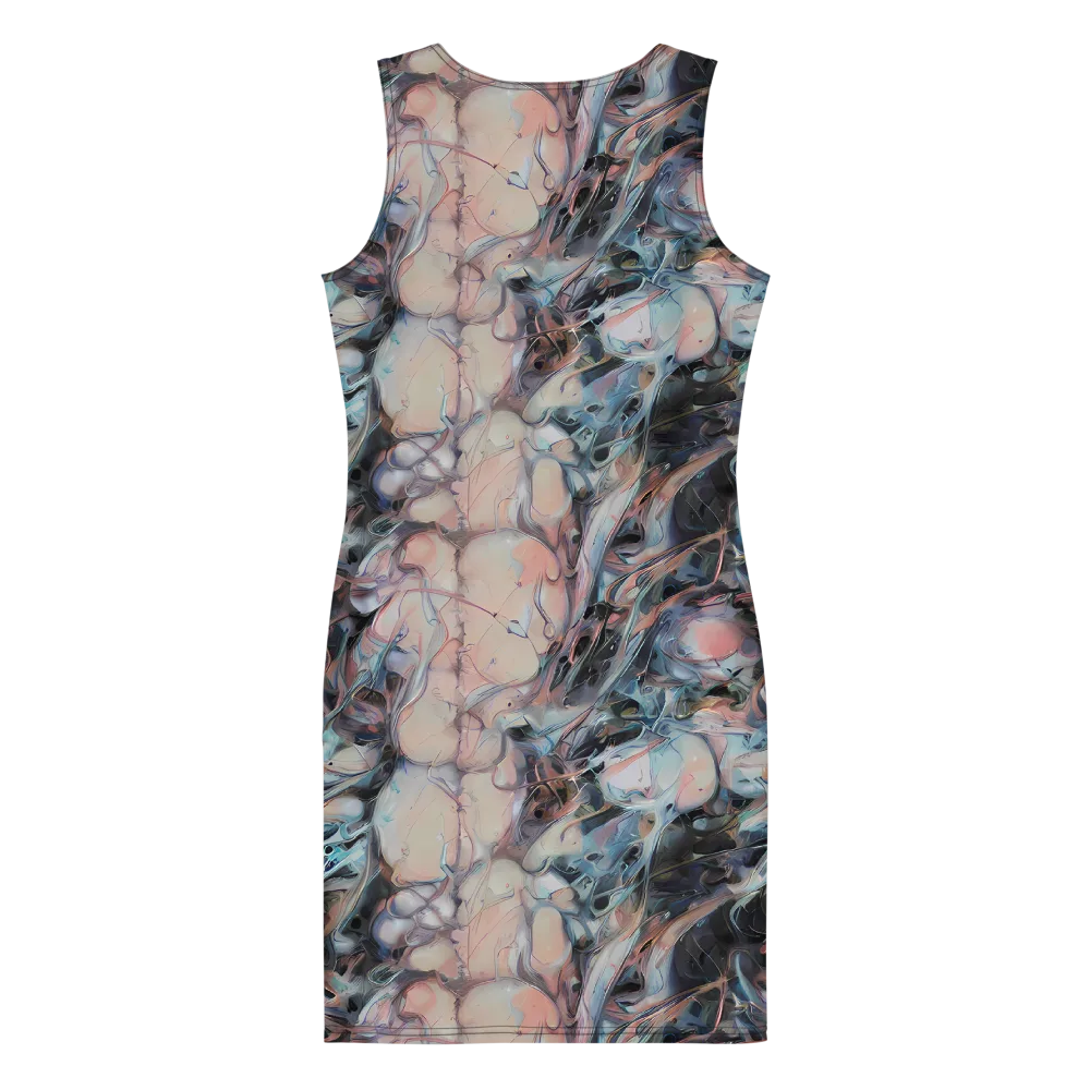 Daydream Cascade on Bodycon Dress — Back