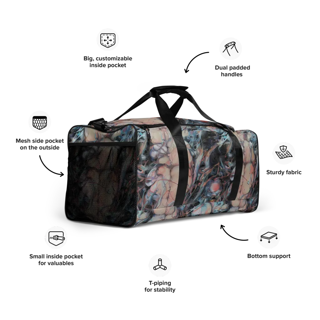 Daydream Cascade on Duffle Bag — Right Front