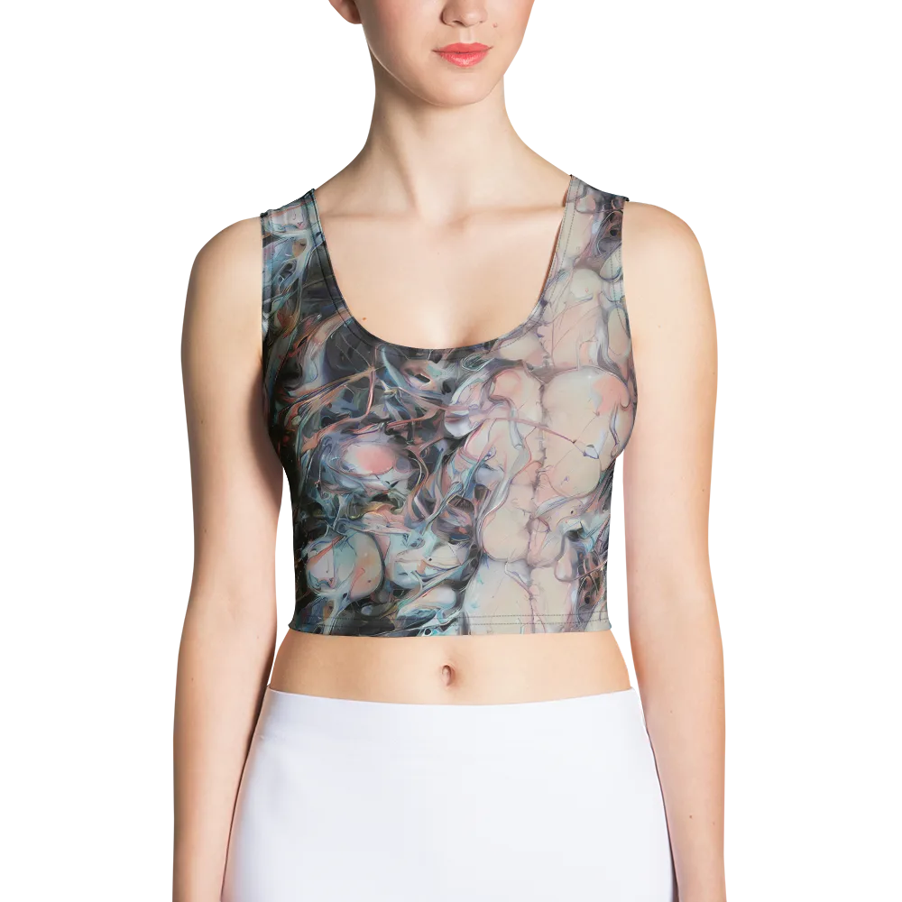 Daydream Cascade on Crop Top — Front