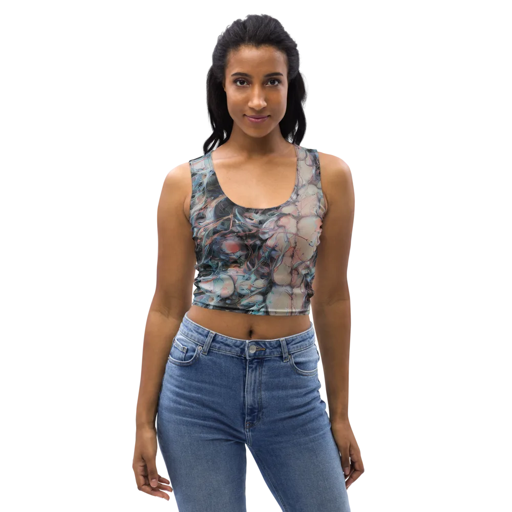 Daydream Cascade on Crop Top — Front
