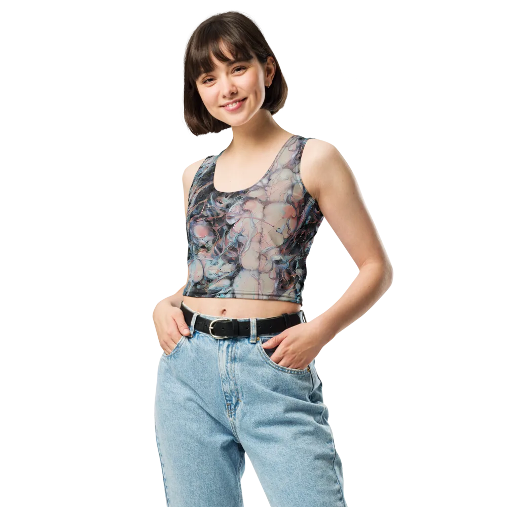 Daydream Cascade on Crop Top — Front