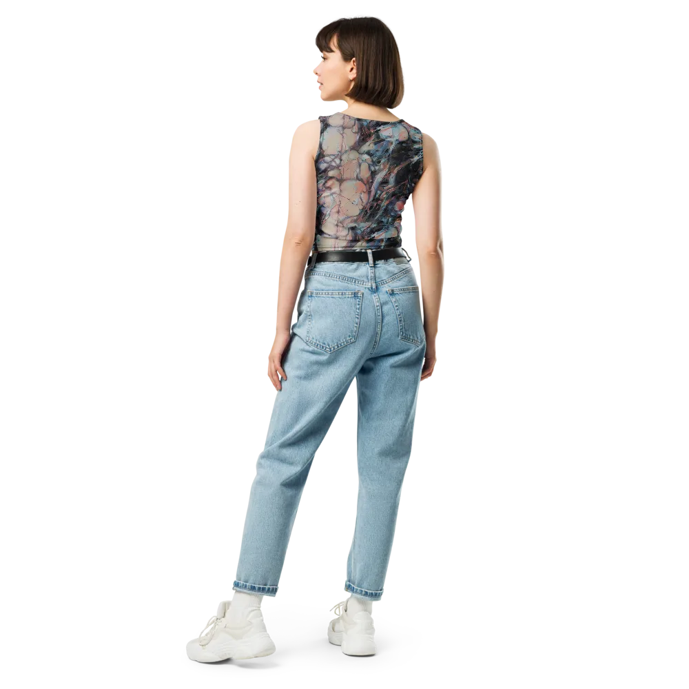 Daydream Cascade on Crop Top — Back