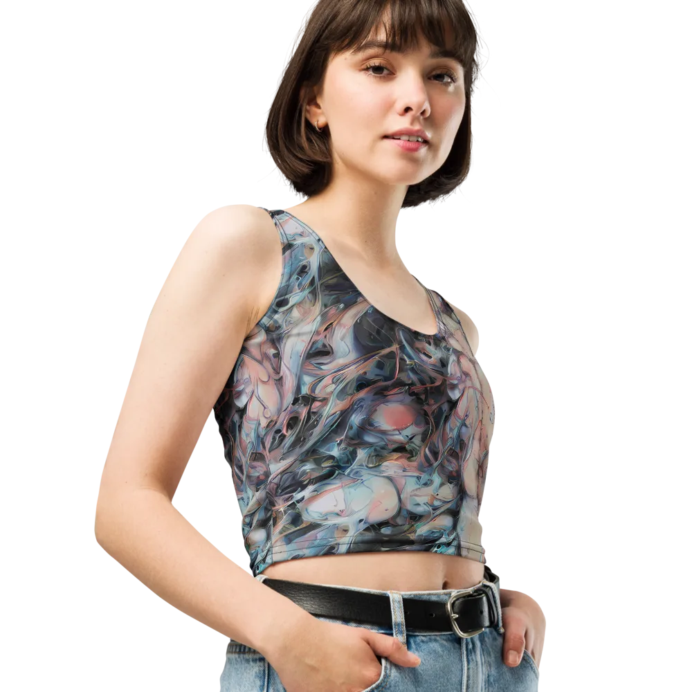 Daydream Cascade on Crop Top — Right Front