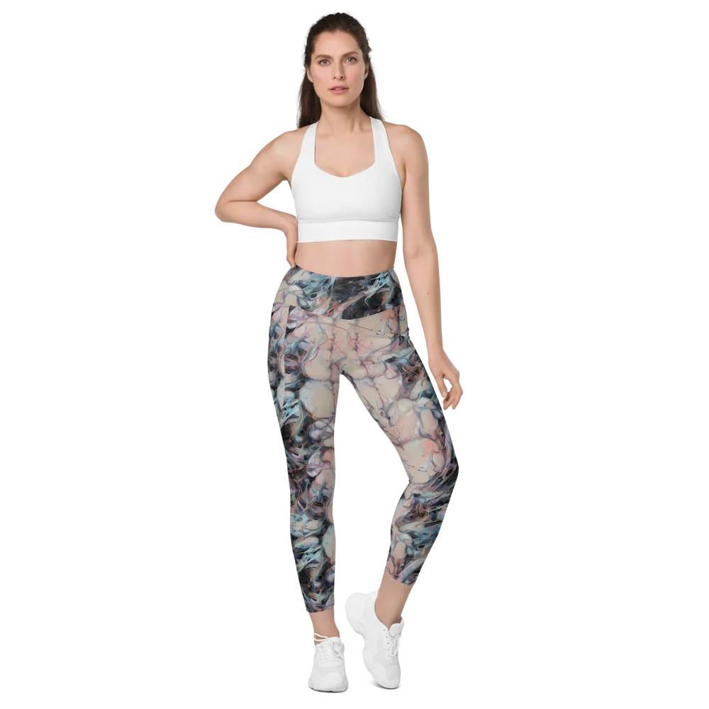 Daydream Cascade on Leggings with Pockets — Front
