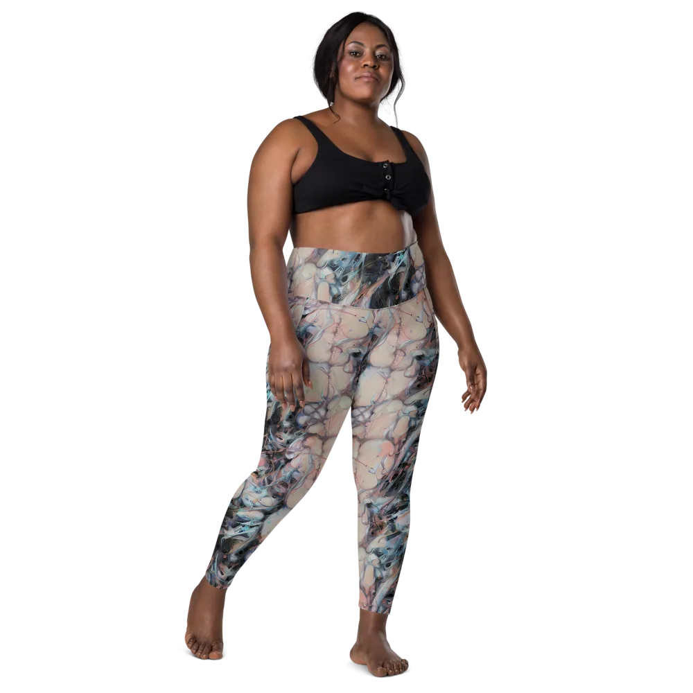 Daydream Cascade on Leggings with Pockets — Front
