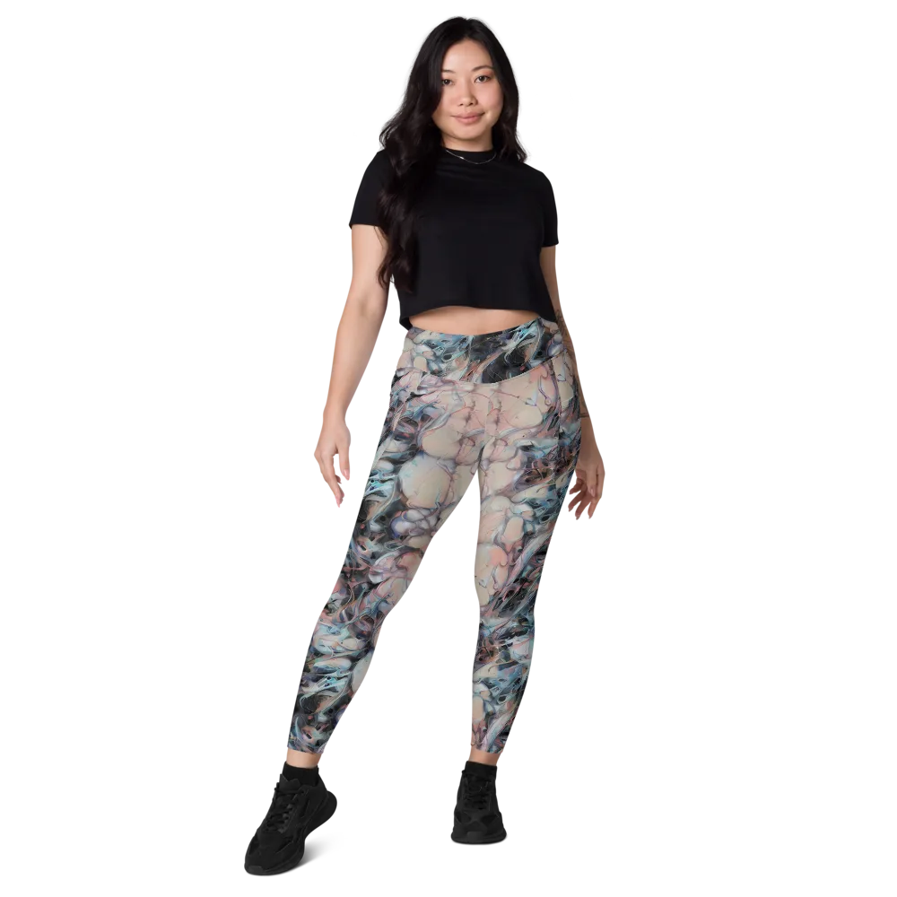 Daydream Cascade on Leggings with Pockets — Front