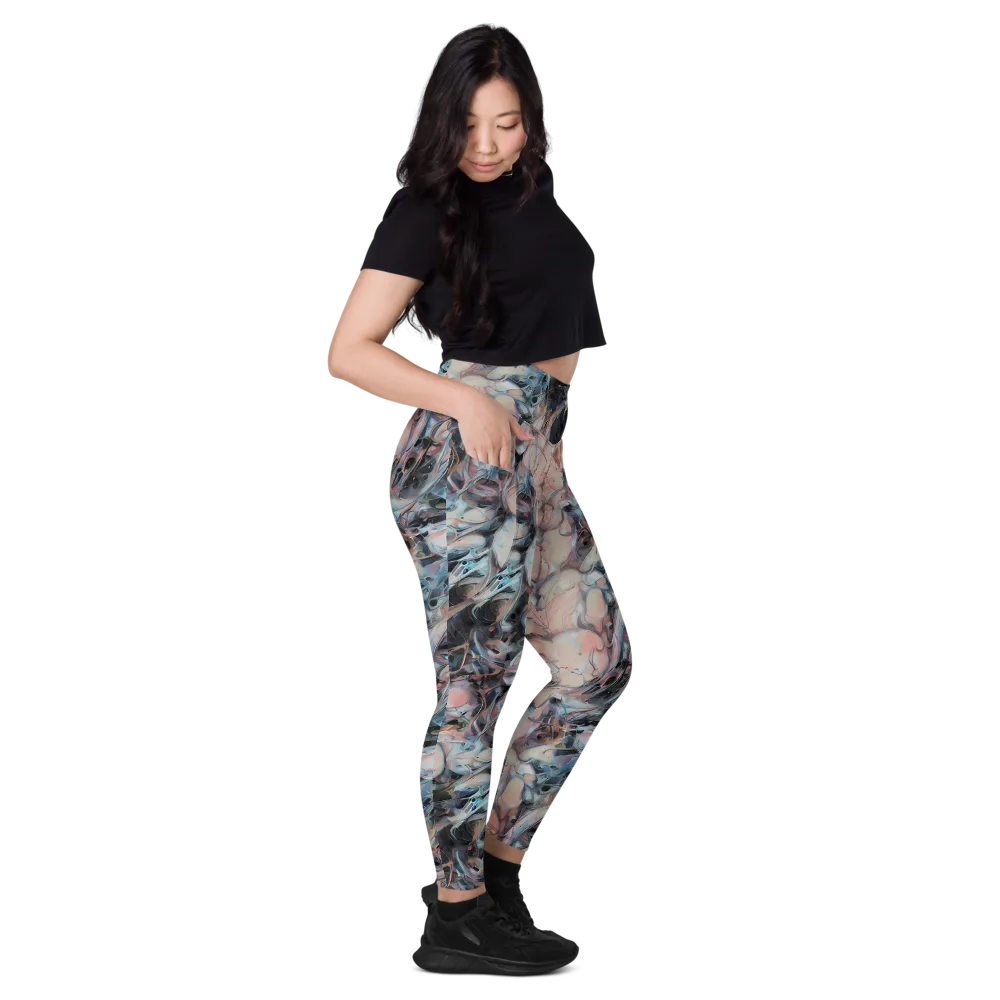 Daydream Cascade on Leggings with Pockets — Right