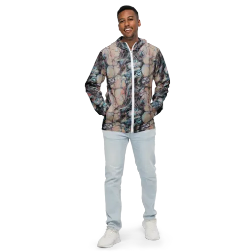 Daydream Cascade on a Men's Windbreaker