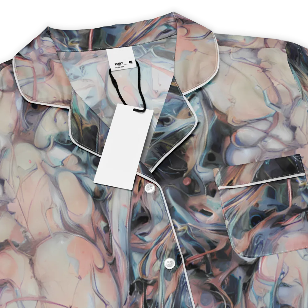 Daydream Cascade on Women's Short Sleeve Pajama Top — Product details