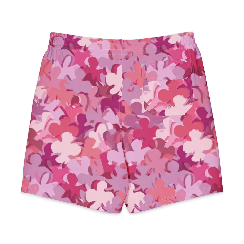 Petal Pulse on Men's Board Shorts — Back